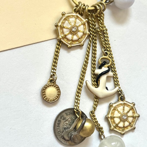 🍭 3/$20 urban outfitters nautical charm gold necklace - Picture 8 of 13